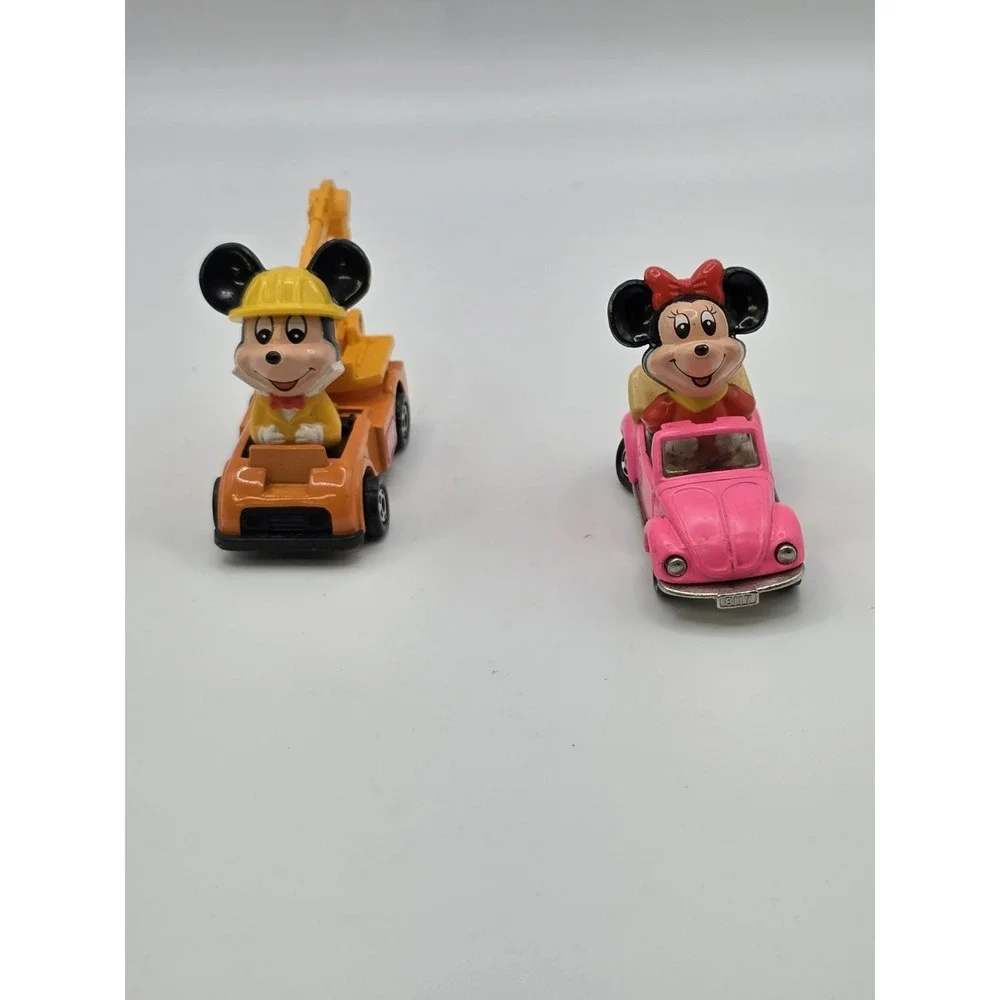 Tomy Walt Disney Minnie Mouse VW Beetle, Mickey Mouse Loader Truck